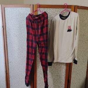 Dearfoams Red and White Kids Pajama Set